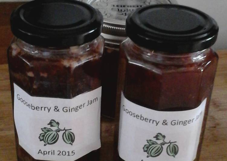 Recipe of Quick Gooseberry and ginger jam