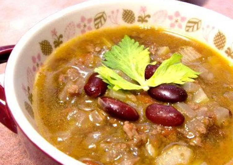 Simple Way to  Easy and Authentically American Chili Bean Soup