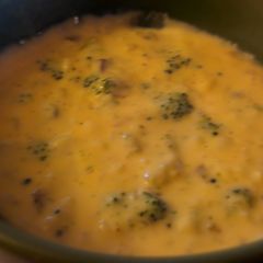 A picture of Easy cheddar broccoli soup.