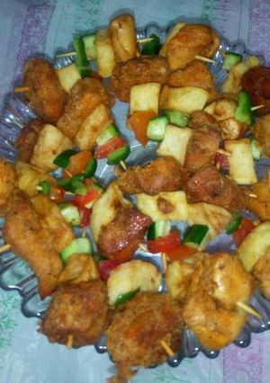 A picture of Chicken Boti Stick.