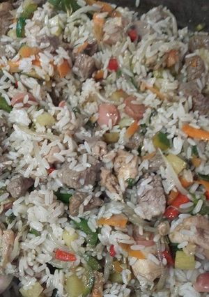 Una foto de Arroz chino