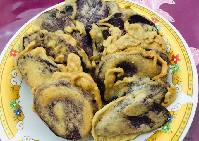 Resep Ubi ungu goreng tepung oleh Ardiana Cookpad