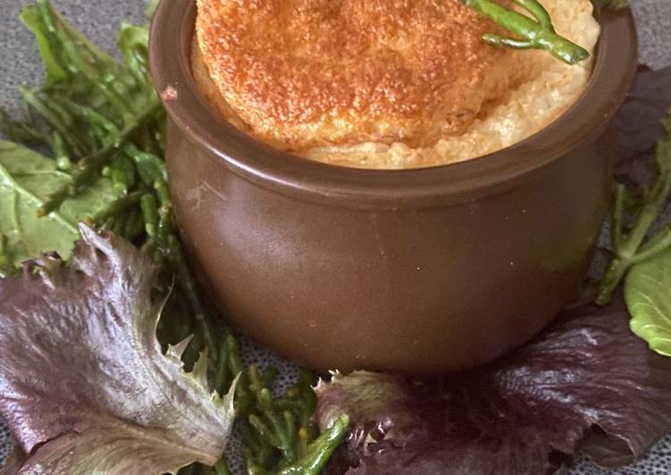 Recipe of Ultimate Cornish Crab Soufflé with Samphire Salad