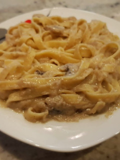 Una foto de Tagliatelli en salsa de setas