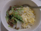 Tumis sawi putih tauco