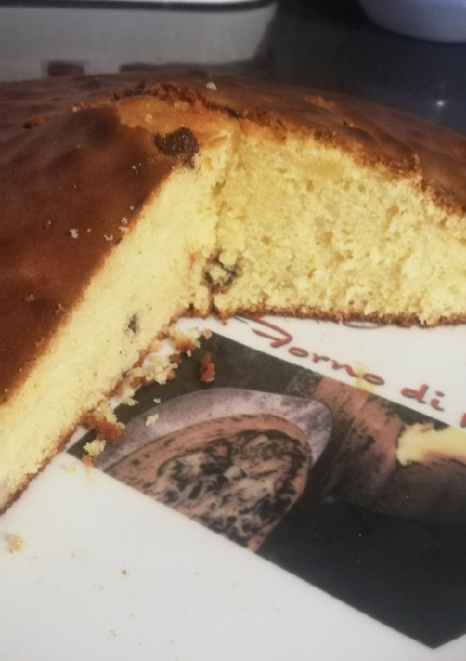 Una foto de Bizcocho de petitsuisse de plátano con gotas de chocolate