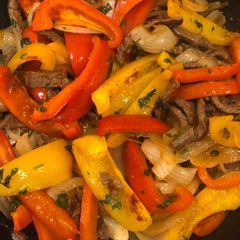 A picture of Beef Fajitas.