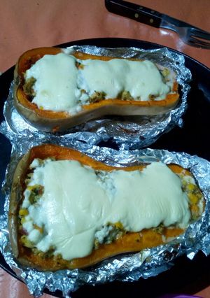 Una foto de Zapallo anco relleno