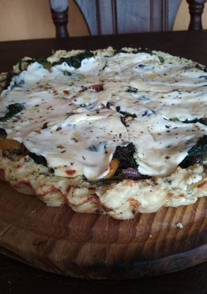 Una foto de Un manjar de pizza sin harina