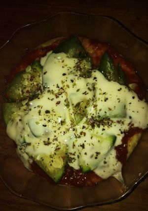 Una foto de Pizzeta vegetariana 🌹💜de zapallitos