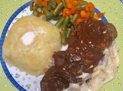 Gambar beef steak bbq sauce