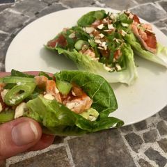 A picture of Salmon & Avocado Lettuce Cups.