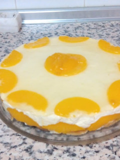 Una foto de Tarta de melocotón