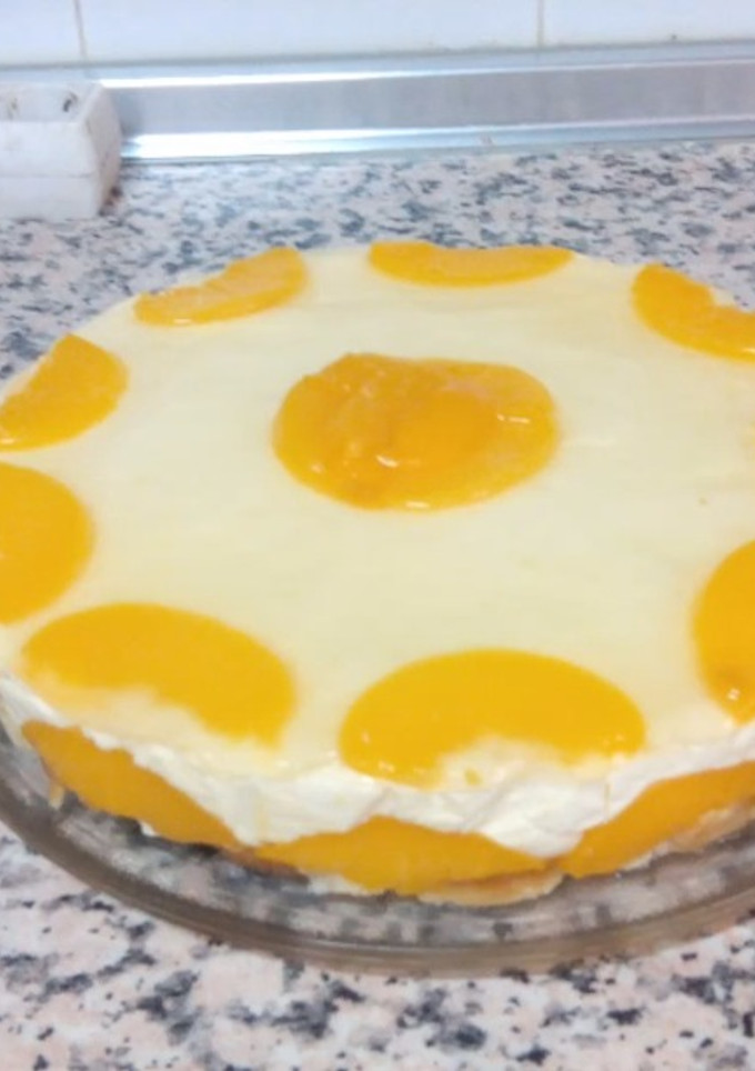 Una foto de Tarta de melocotón