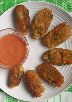 Una foto de Croquetas de vegetales