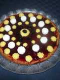Crostata integrale con pasticcera e amarene sciroppate