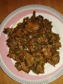 صورة لوصفة كبدة دجاج مشرملة