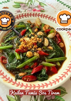 Gambar 👩‍🍳Kailan Tumis Sos Tiram