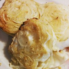 A picture of Tami's Roasted Cabbage Steaks.