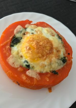 Una foto de Calabaza rellena