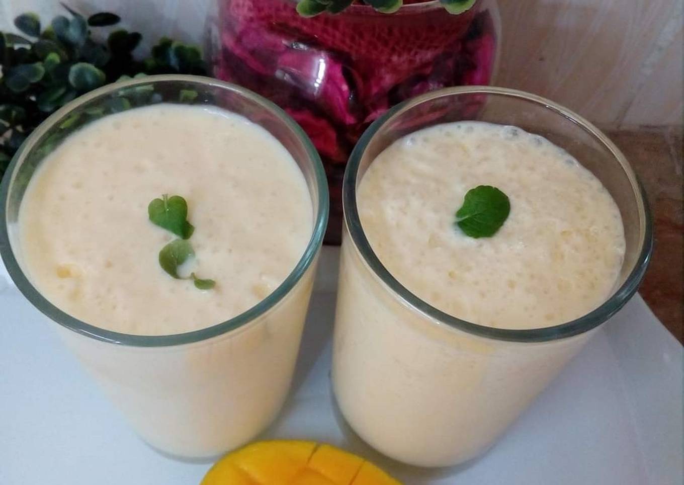 Mango shake without sugar ❤️
