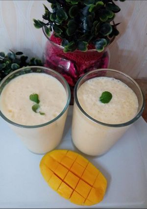 A picture of Mango shake without sugar ❤️.