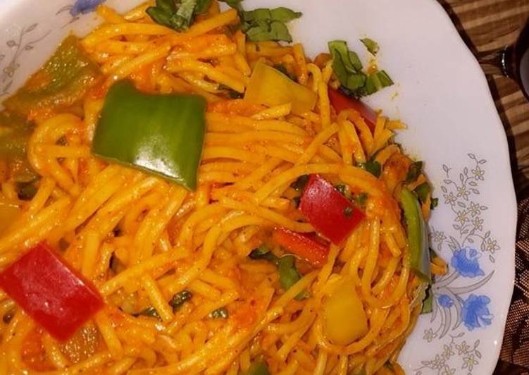 Steps to Make Homemade Easy peasy spaghetti