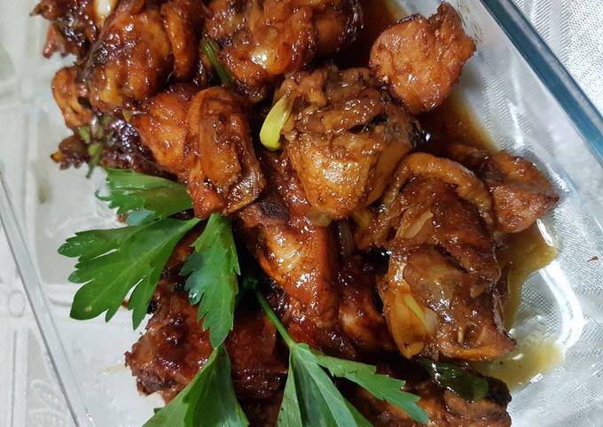 Resep Ayam Kukus Saus Kecap Ala Goreng Mentega Diet Kolesterol Oleh Mizz Dys Cookpad