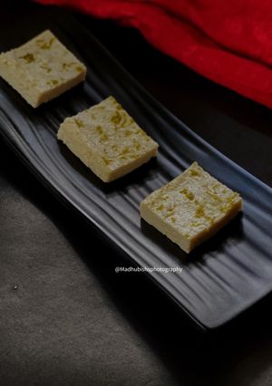 A picture of Gandharaj Bhapa Sandesh (Steamed Sandesh with Gandharaj Lime).