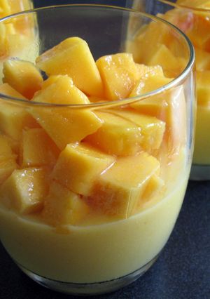 A picture of Mango Jelly Dessert.