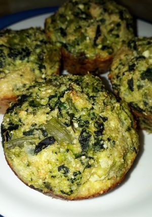 Una foto de Muffins de acelga y ricota