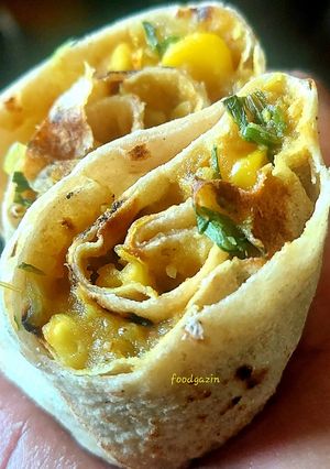 A picture of Tandoori Corn Aloo Frankie.