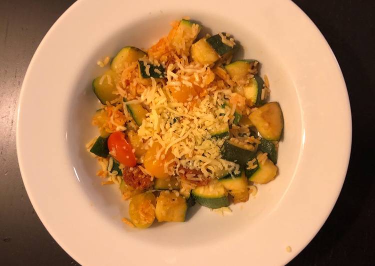 Comment Préparer Des Sunday blues: courgettes meet chorizo