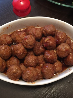 A picture of Maple honey garlic meatballs.