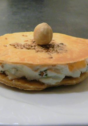 Une photo de Tartelette fine au fromage de chèvre frais