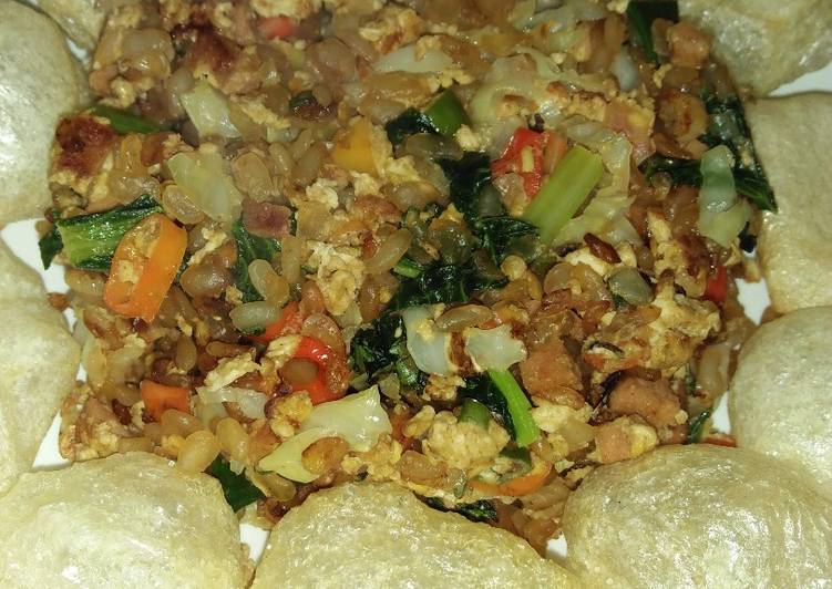 Nasi goreng shirataki bumbu terasi