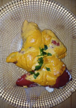 Una foto de Pimientos rellenos de brandada de bacalao en Thermomix