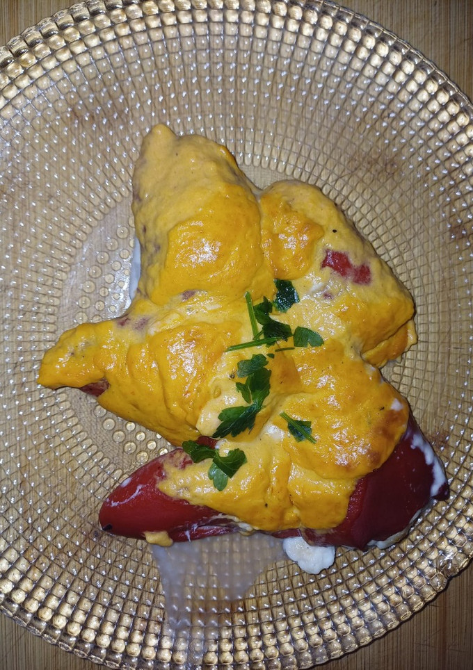 Una foto de Pimientos rellenos de brandada de bacalao en Thermomix