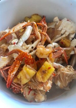 Foto resep Kepiting rajungan masak blackpepper