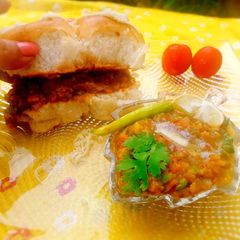 A picture of Mumbai Masala Pav and Bhaji Recipe.
