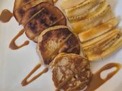 Una foto de pancakes avena