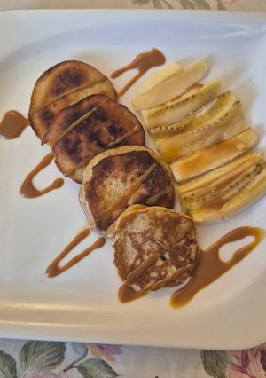Una foto de Pancakes de Plátano y Avena