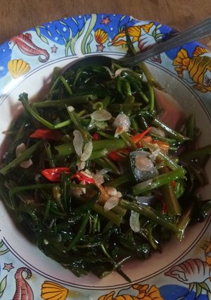 Foto resep Tumis kangkung saori