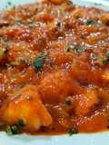 Pulpo en salsa semipicante