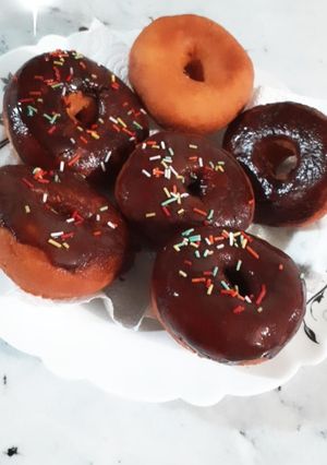 عکسی از دستور دونات بدون خمیر مایه