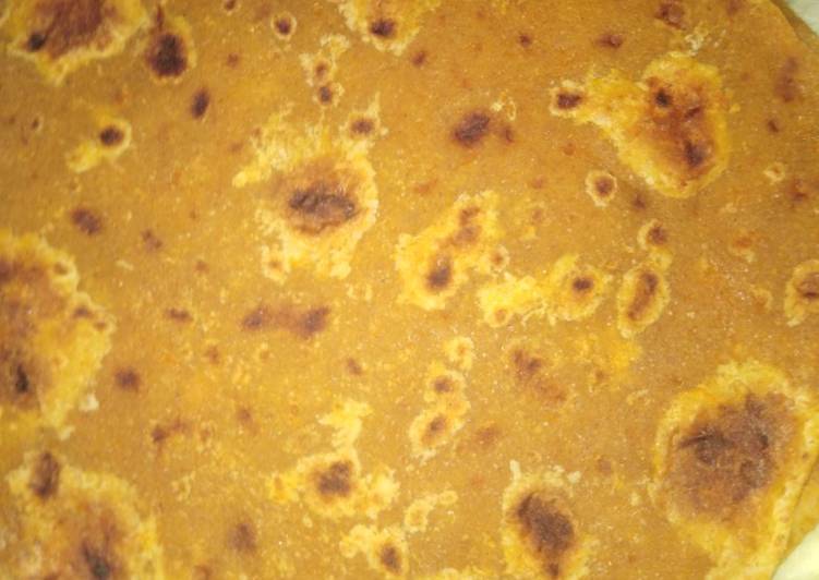 Recipe of Super Quick Homemade Pumpkin brown chapati