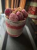 Chia pudding ai lamponi