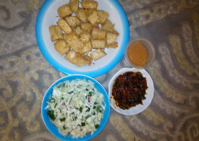 Tofu with sauce and veggies Recipe