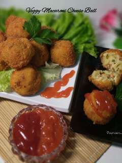 Foto resep Veggy Macaroni Cheese Ball