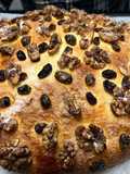Coca de Pasas y Nueces …Merienda Pascuera Valenciana !!! V-1 con masa de arranque